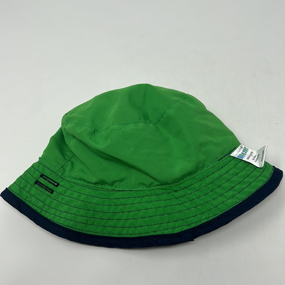 Dozer Boys Reversible Green Blue Whale Bucket Sun Hat - Picture 8 of 8